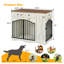 Mobilier de ferme robuste en fer pour chien de grande taille (43,3 pouces)-130185740