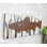 Bois, métal, nautique, gros poissons, nageant au bord de roseaux, art mural abstrait
