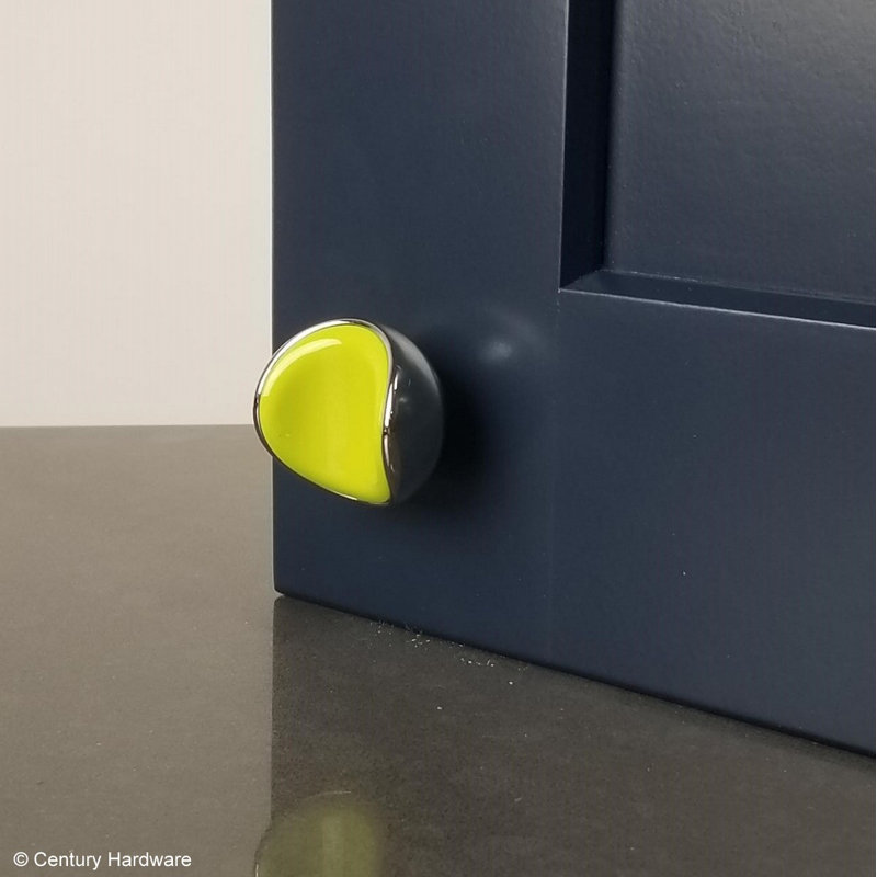 poignée fantaisie demi-lune Neon, Lime