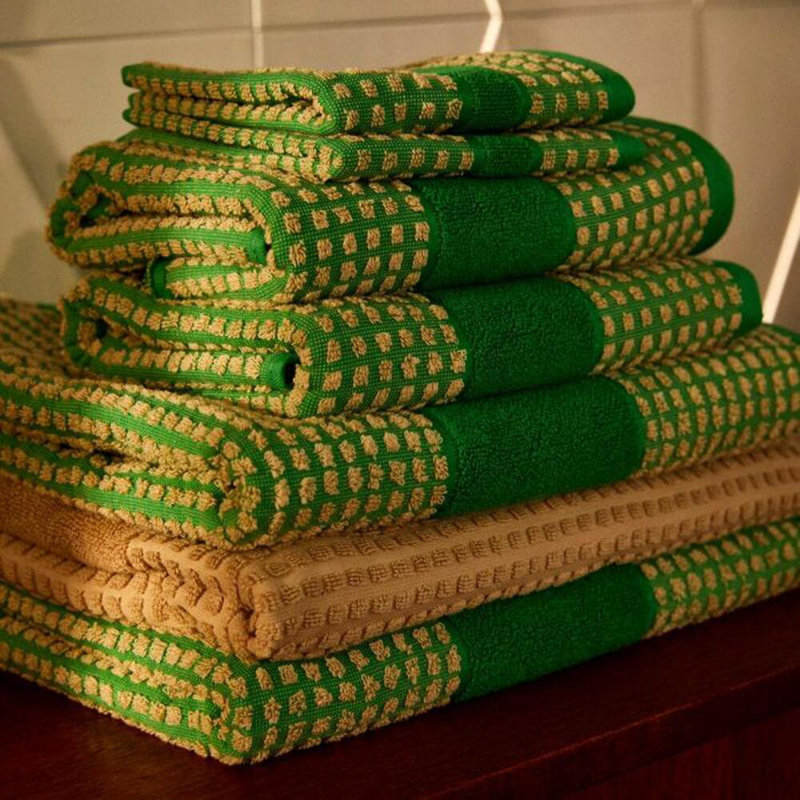 Razaria Bath Sheet, Green/Sand