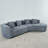 2 - Piece Modular Chenille Upholstered Sectional-1740936962