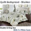 Cotton Blend Floral Bedspread with Pillowcases Included-109478384