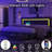 Upholstered Bed Frame with Adjustable Charged LED Headboard and Storage Drawers-74603270-74603267