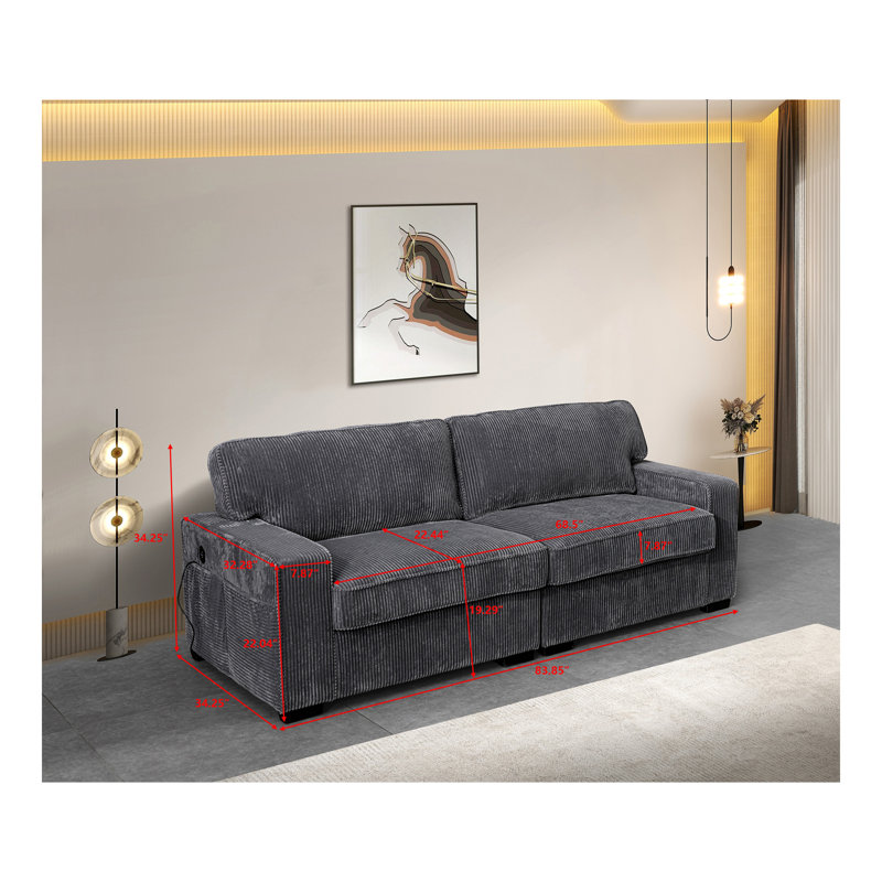 LOVESEAT, GREY, Gray