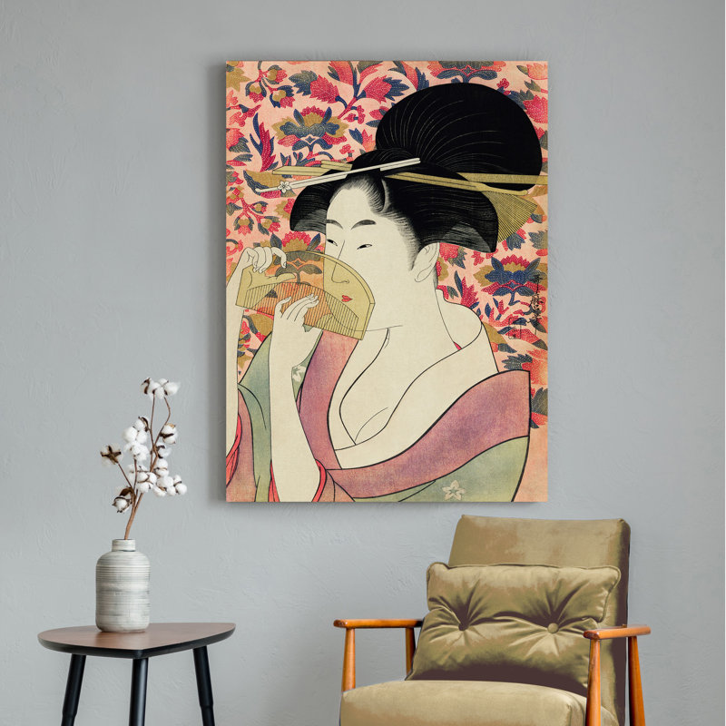 Courtesan by Utamaro Kitagawa - Wrapped Canvas Painting, 100cm H x 70cm W x 4cm D