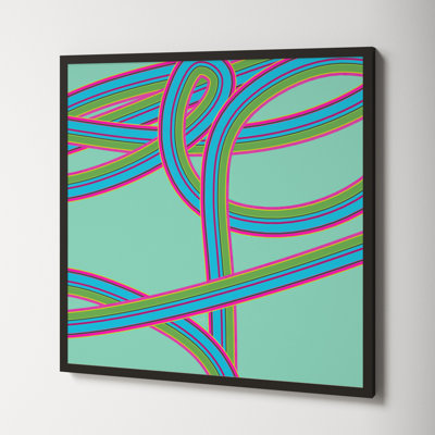 Polo "Turquoise Twist" Print by Jacques Pilon