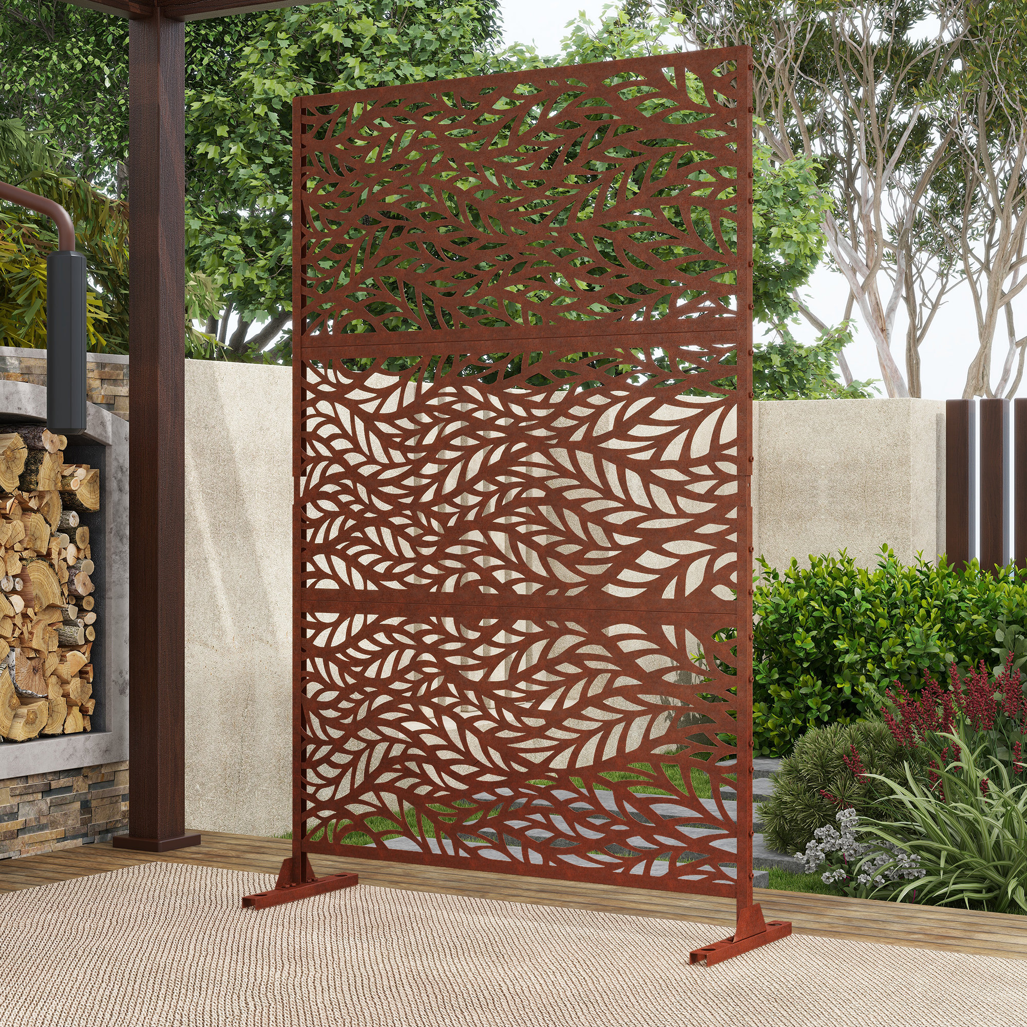 Paciffic Rim Privacy Screen UIXE Pacifa Series Metal Privacy Screen & Reviews - Wayfair Canada