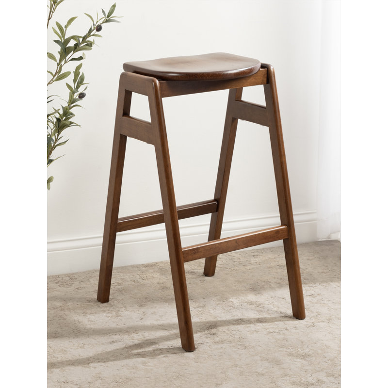 Tabouret de comptoir en bois massif 28,74 po Siyer