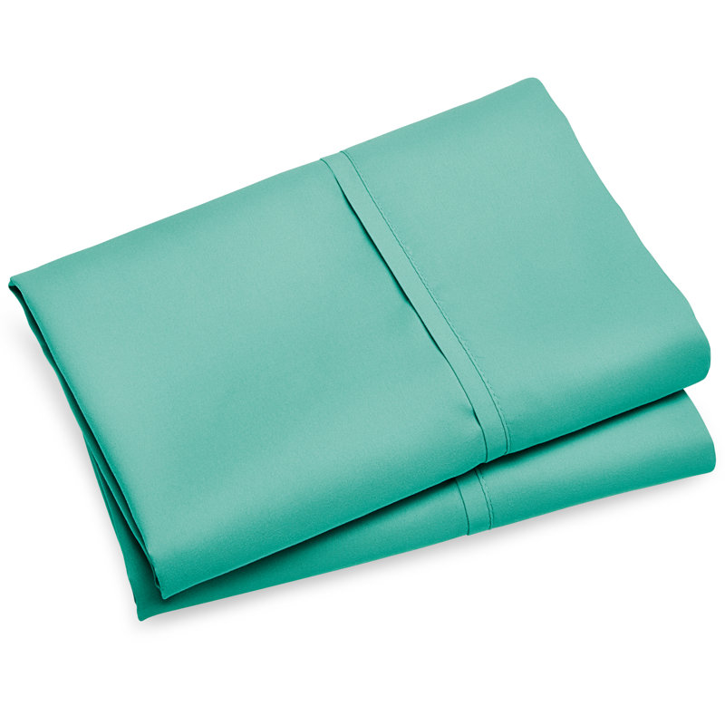 Taie d'oreiller ultra-douce Premium 1800, Turquoise, Taie d’oreiller standard