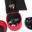 Boîte à bijoux de 9 po de hauteur avec rangement caché, conception de chaussures à talons hauts, velours rouge, rangement pour chaussures-608995576