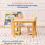 Chaise à dossier échelle ECR4Kids à trois barreaux avec rangement, hauteur du siège de 35,5 cm, mobilier pour enfants, ensemble de 2-101938243