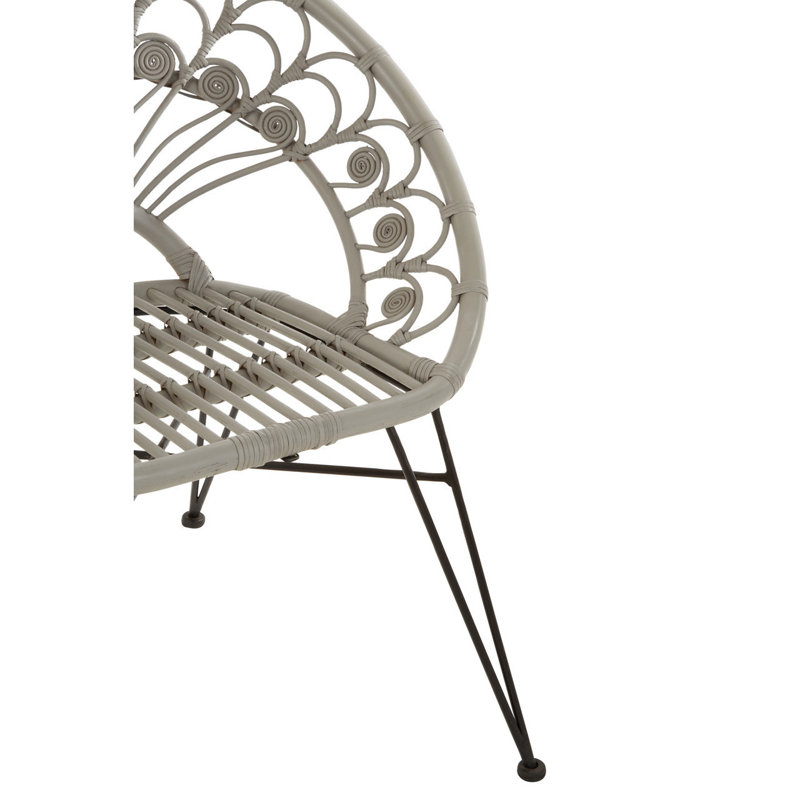 Massillon 43cm H Windsor Back Side Chair, Grey
