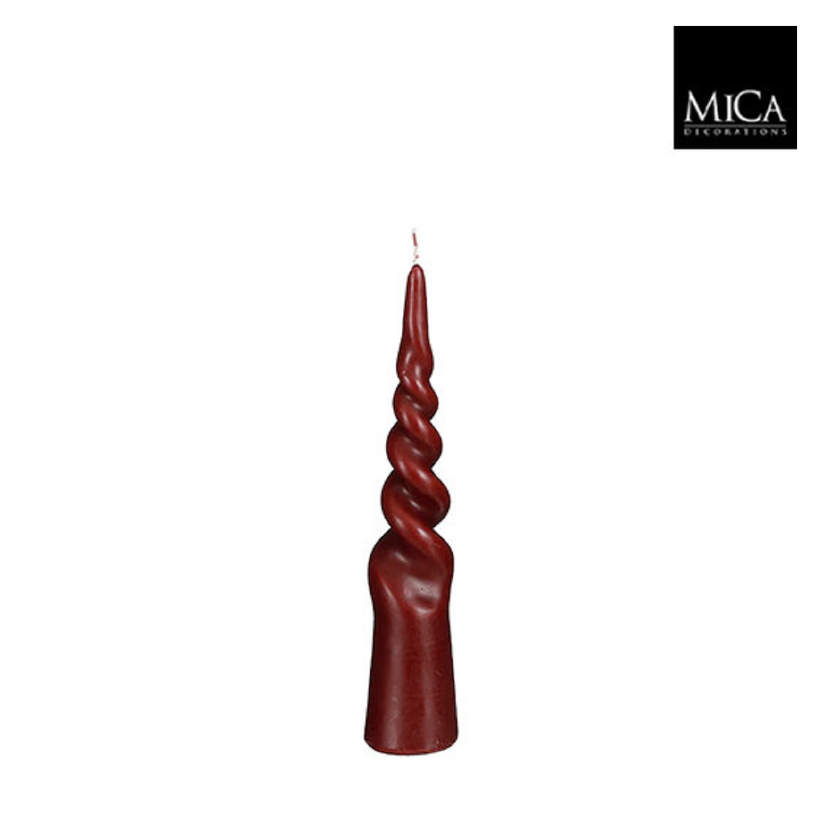 Unscented Taper Candle, Bordeaux