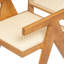 Chaise de salle à manger avec accoudoirs Chandigarh (ensemble de 2), naturel-1165399560