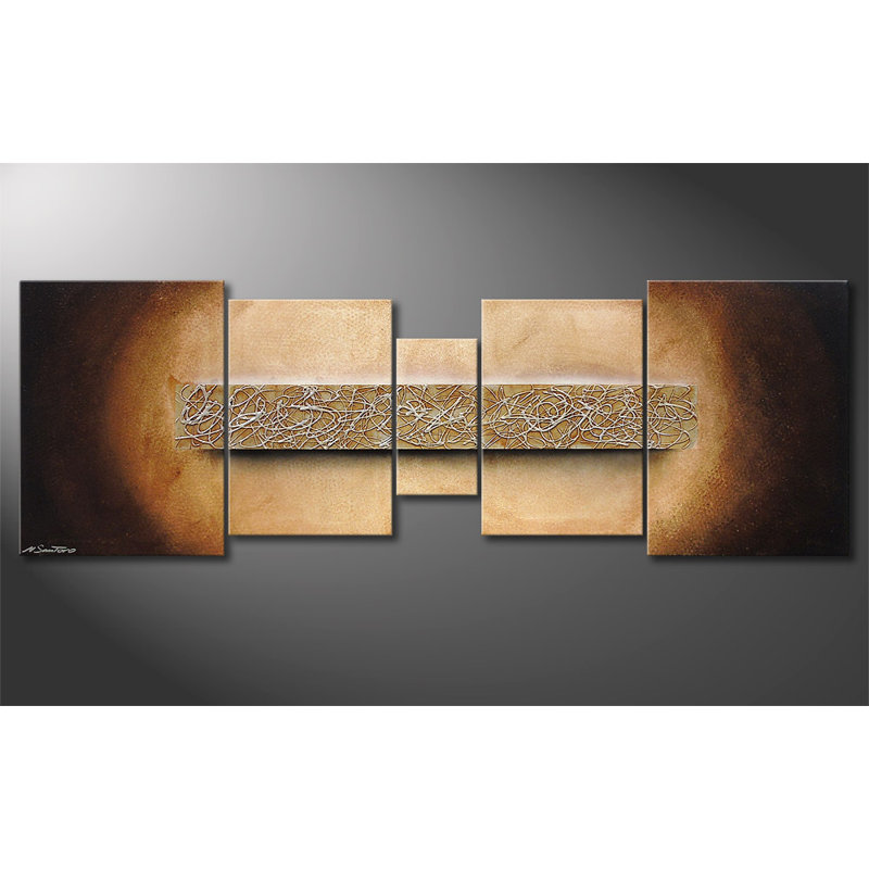 5 Piece No Frame Painting on Canvas
