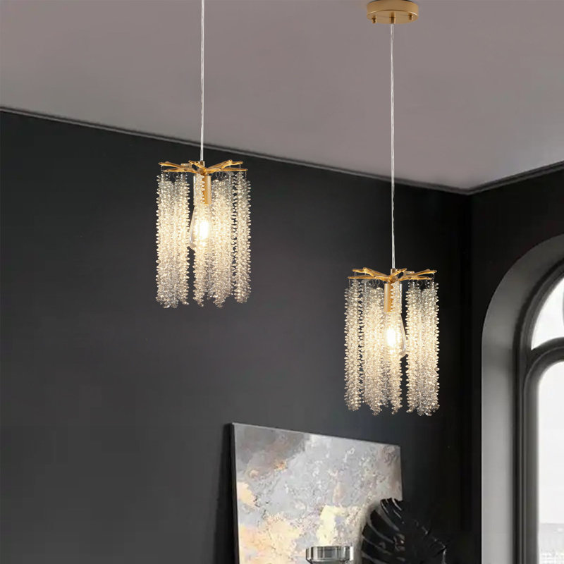 Luminaire suspendu en forme de goutte de cristal Tassel Branch