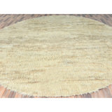 Vitala One-of-a-Kind Round 12'0" X 12'1" New Age Round Area Rug in Beige