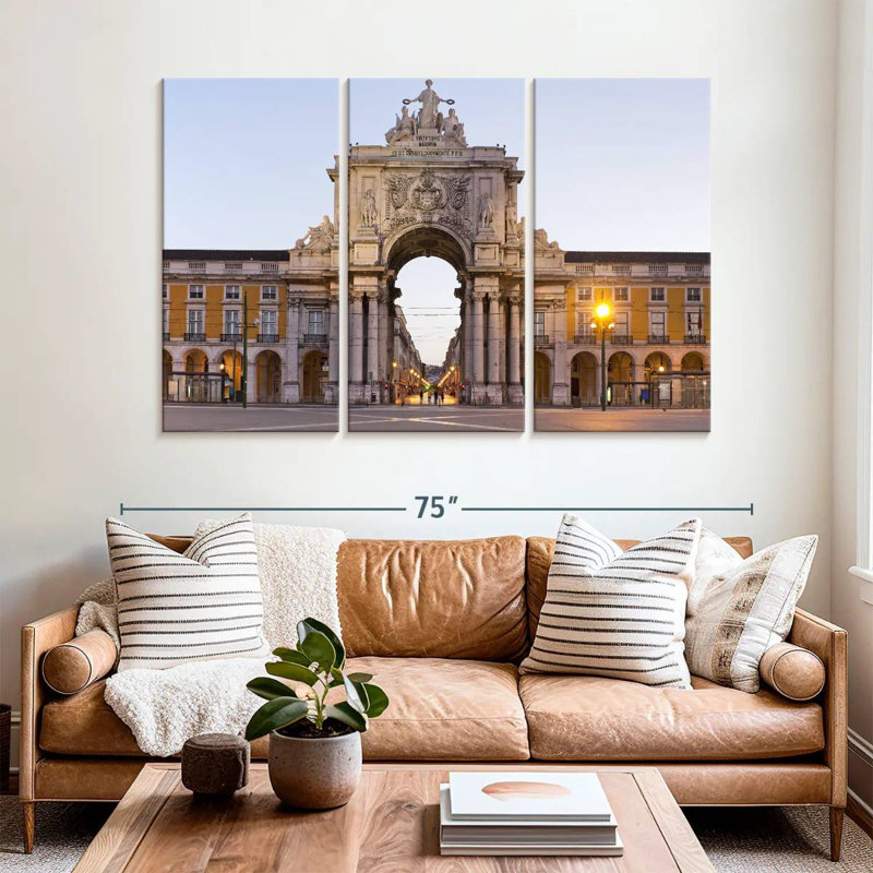 Nicci Praca De Comercio Lisbon, 42" H x 65" W