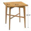 Table de bar carrée en bois massif de 92,3 cm (36,34 po) avec quatre pieds