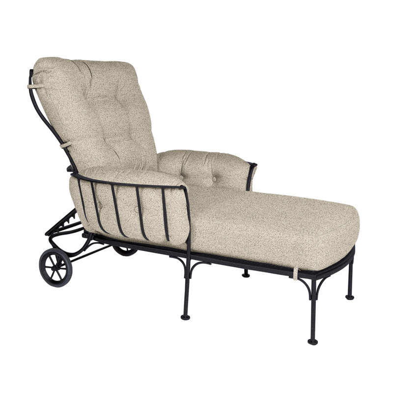 Monterra Outdoor Chaise Lounge, Graphite, Flagship Stone Sunbrella®