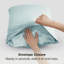 Ensemble de 2 taies d'oreiller en satin, 300 fils, sable gris, GentleSoft ™-359644247-359644258