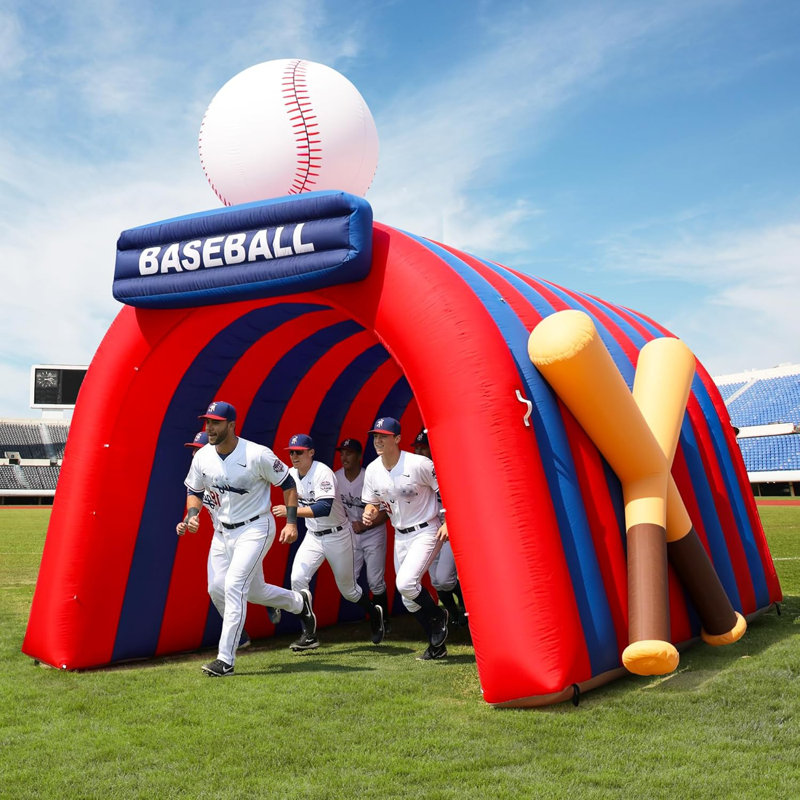 Tunnel de sport gonflable Wellcomer - Baseball