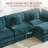 Shamill Chenille Cloud Sofa Couch with Ottoman – Plush 2-Layer Cushions with Adjustable Leg Heights for Comfort-1668959220