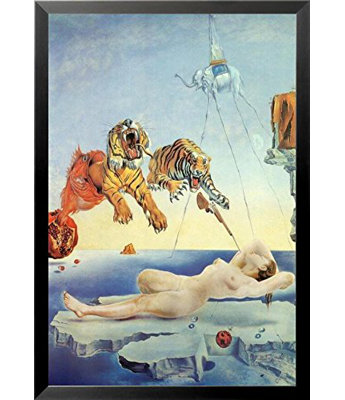 « réveil », reproduction encadrée