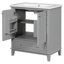 Meuble-lavabo multifonctionnel avec portes et tiroir 30 po-2124120637