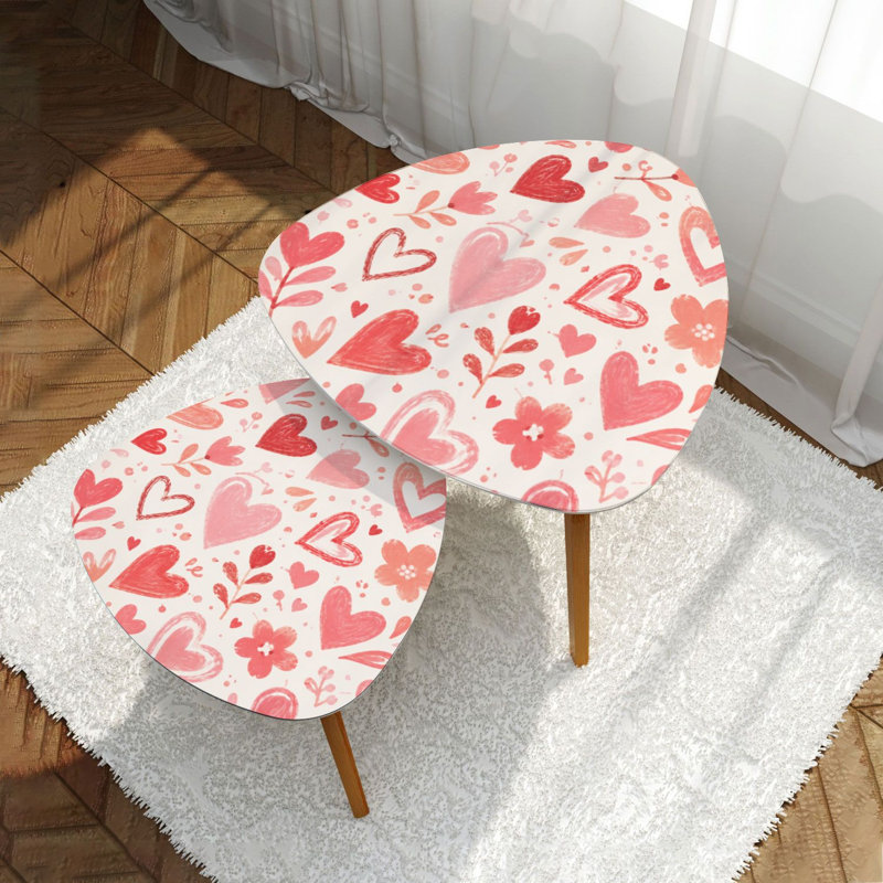 Ensemble de 2 tables basses gigognes Triangle
