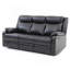 Canapé inclinable double Glory Furniture, noir-1463784134