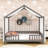 House Bed with Canopy and Slats-1684951266