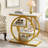 Wood and Metal 4-Tier End Table-1826771373-1826771369