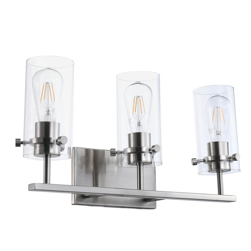 3-Light Dimmable Bathroom Vanity Light ，Easy Assembly