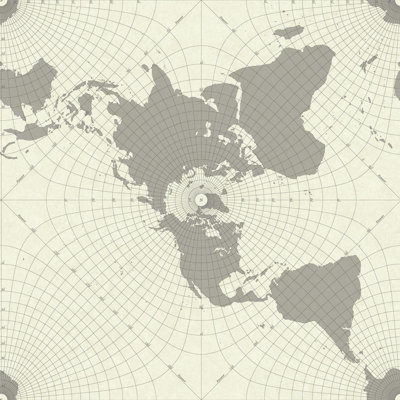 Rouleau de papier peint métallique L 33 pi x l 20,5 po Maritime Map