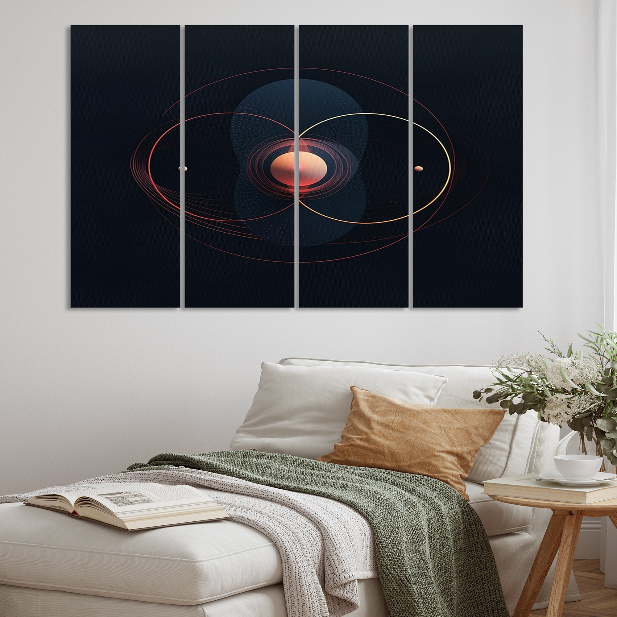 Design Art Galactic Balance Space Minimalism - Space Wall Art Living ...