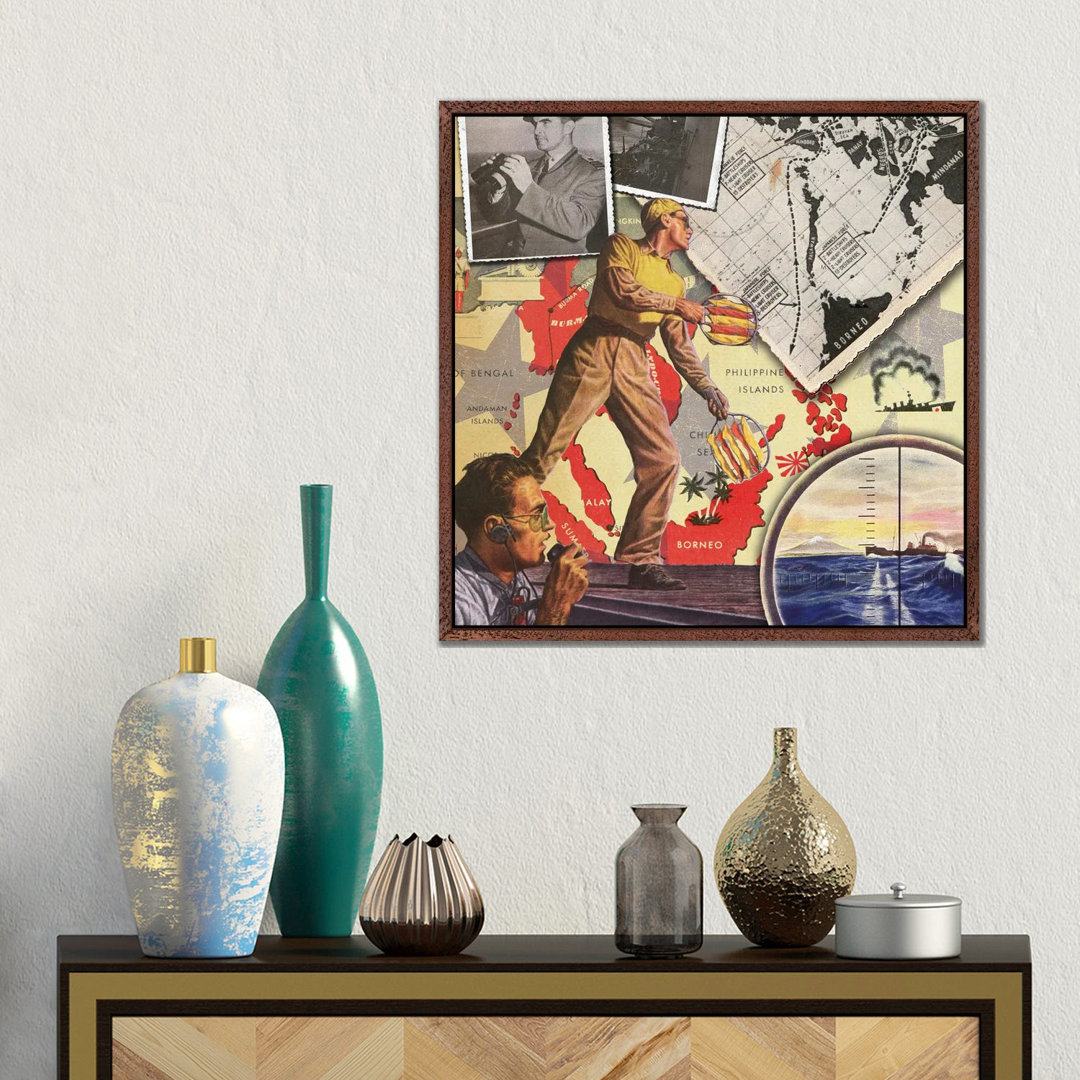 Air Force Collage von Saturday Evening Post - Galerie-umwickelte Leinwand Giclée auf Leinwand