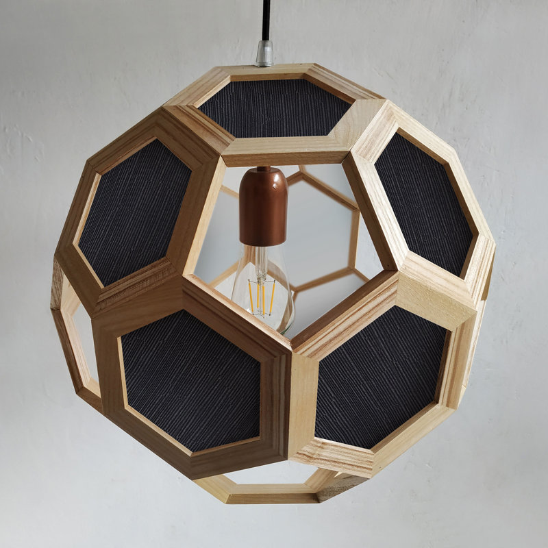 Chevalier 1 - Light Oil Pendant, Oak/Black