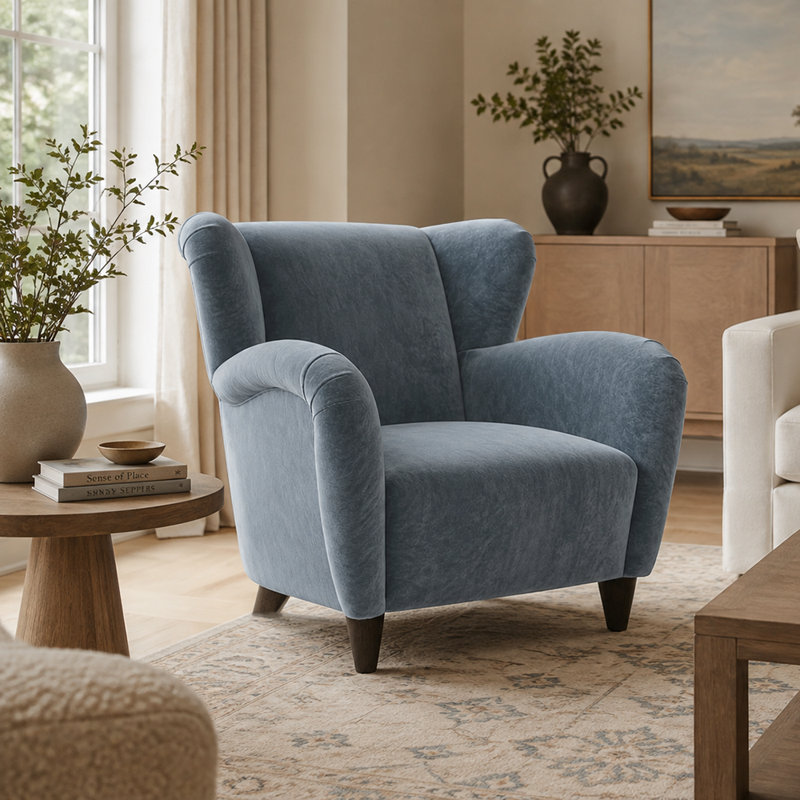 Stout Chair by River and Bord, Avon Harbor Velvet