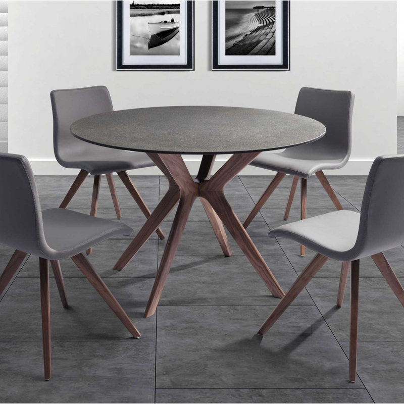 Yerington Round Stone Top Dining Table