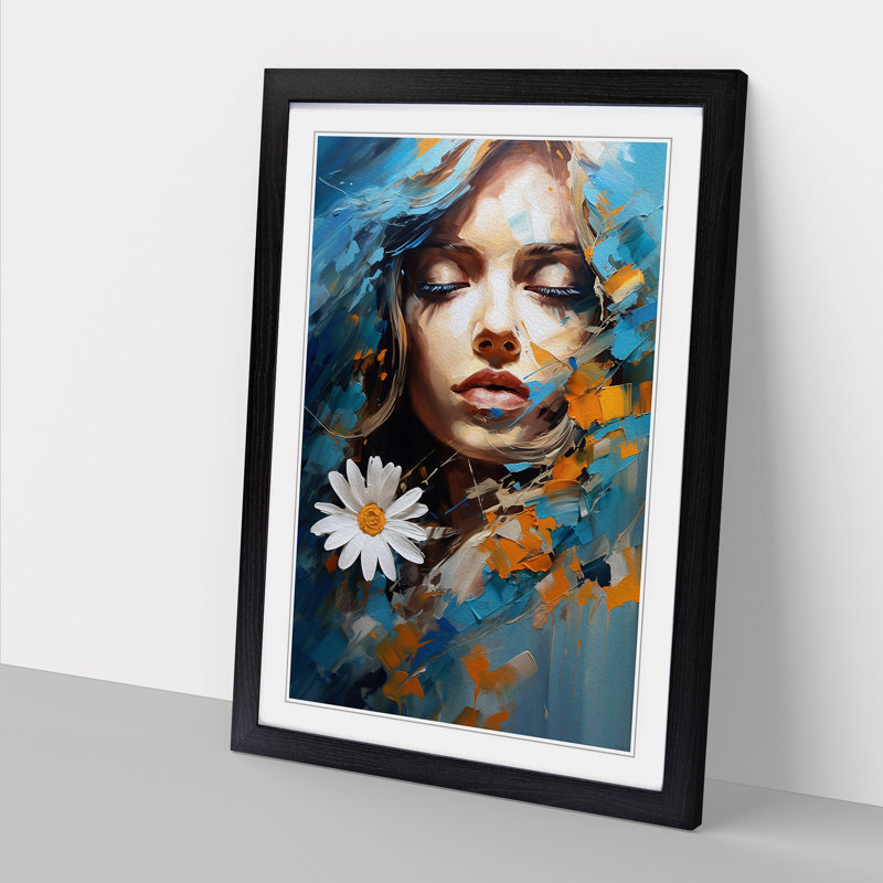 Single Picture Frame Print on Wood, Black Framed, 34cm H x 25cm W