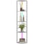 HOMCOM RGB LED Floor Lamp with Shelves 4-Tier Standing Lamp-940139107
