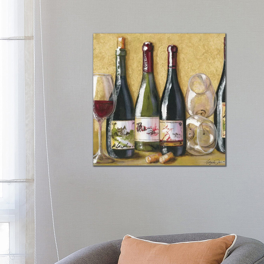 2013 Wine Tray von Malenda Trick - Galerie-verpackte Leinwand Giclée auf Leinwand