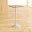 Bauder Glass Top Metal Base Dining Table-15848409