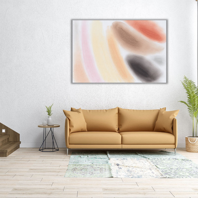 Lignes de couleur 1 - reproduction d'art sur toile, H 40 po x l 60 po