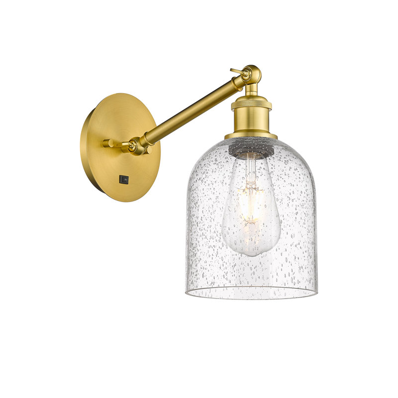 Odaniel Steel Armed Sconce, Seedy, Polished Chrome
