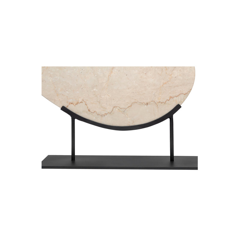 Galen Sculpture Botticino Beige Marble, Botticino Beige
