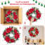 Couronne de Noël artificielle 24 po avec cônes, 20 lumières DEL