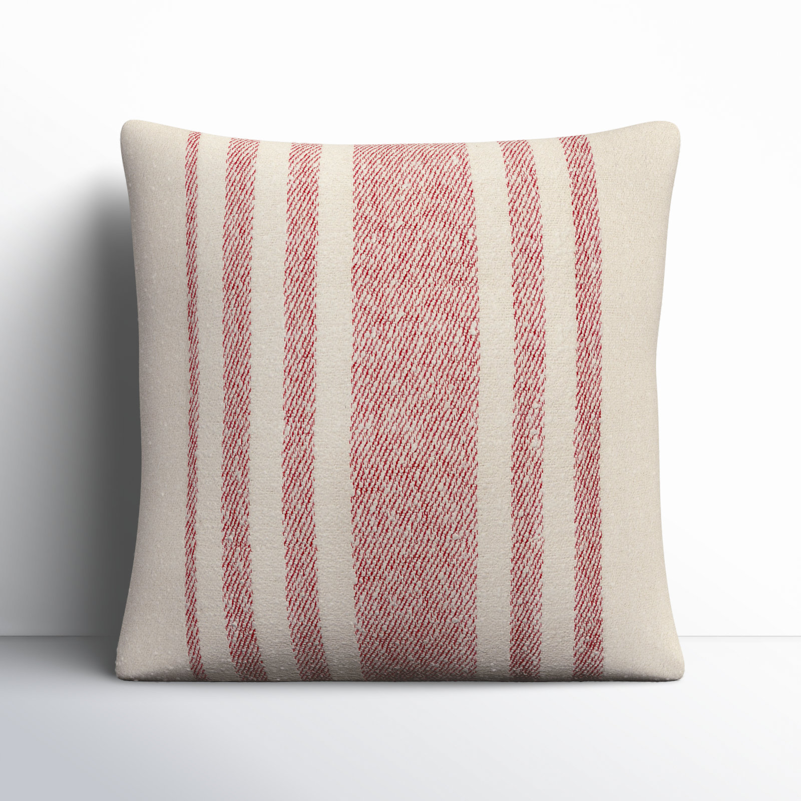 Sorden Cotton Pillow Cover, Coral, 22" x 22", Polyester/Polyfill