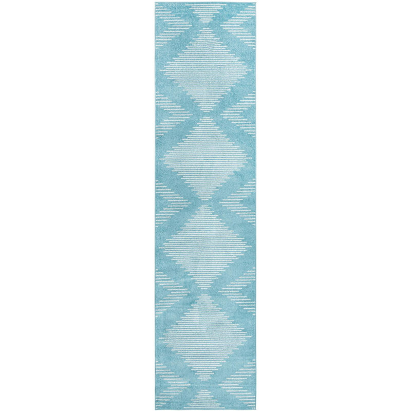Geometric Indoor Rug, Runner 3'3" x 14'